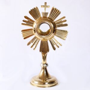 Custodia En Bronce Niquelado Baño En Oro 24cm